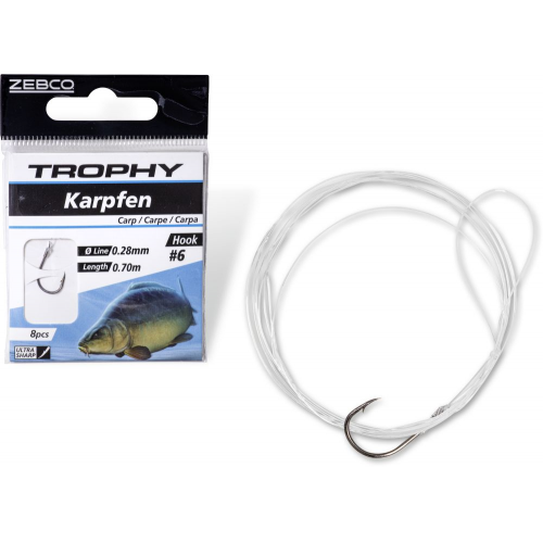 Zebco Trophy Carp Black Hook-to-Nylon