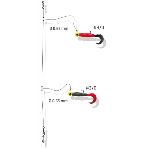 Two Z Rigs Zebco Z-Sea Twin Rotation Rig