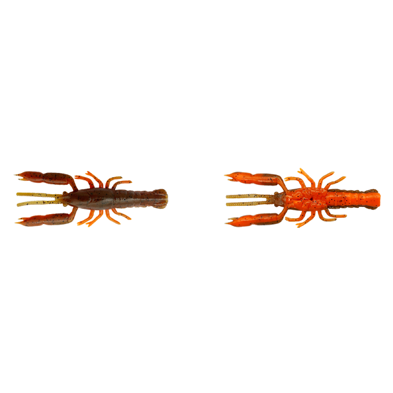 Savage 3D Crayfish Rattling 6.7cm 2.9g Brown Orange 8pcs