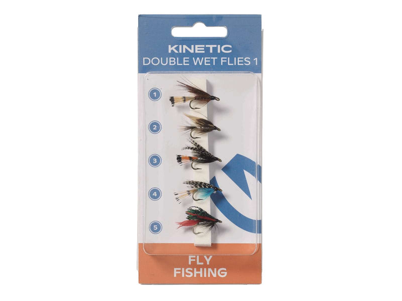 Kinetic Wet Flies Dubble Hook 5pcs