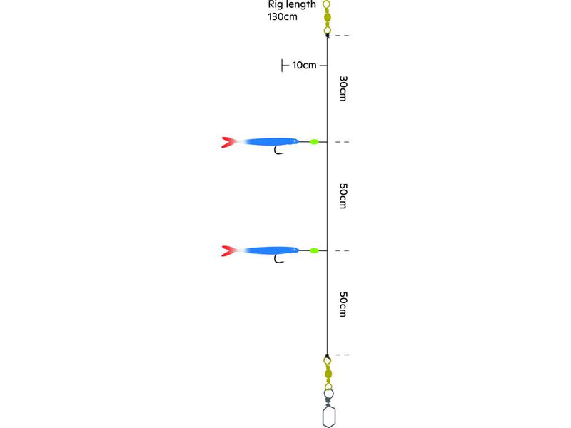 Kinetic Sabiki Soft Tail UV