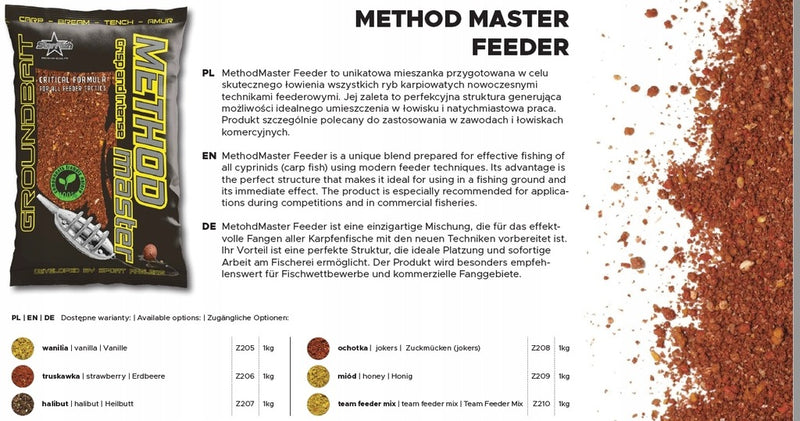 StarFish Method Master Feeder 1kg Strawberry