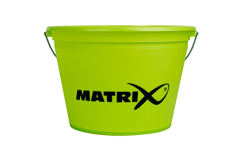 Matrix Bucket Matrix 25L Groundbait Bucket – Lime with Carry Handle