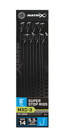 Matrix MXC-3 Super Stop Rigs Barbless 15cm/6ins